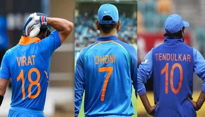 Team India Players Jersey No