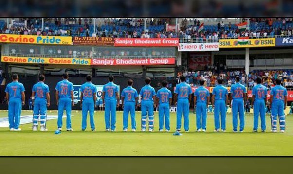 Team India Players Jersey No